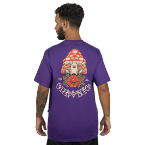 Camiseta Chronic Cogumelos Roxo