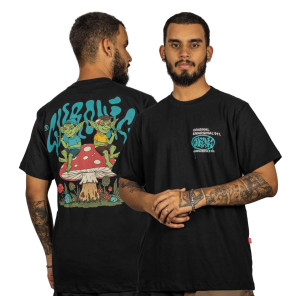 Camiseta Chronic Mushroom Preto