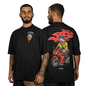 Camiseta Chronic Oversized 4387 Moto Preto