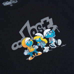 Camiseta Lost Smurfs Crias Preto
