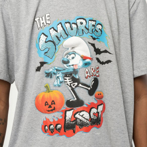 Camiseta Lost Smurfs Halloween Cinza