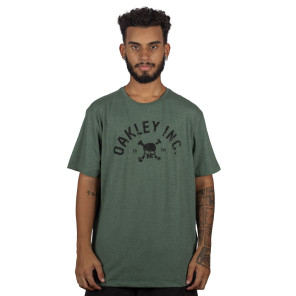Camiseta Oakley Cam Inc Skull Tee Verde