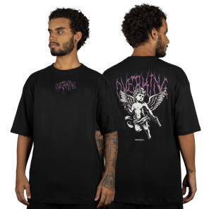 Camiseta Overking Oversized Angel Protect Preto