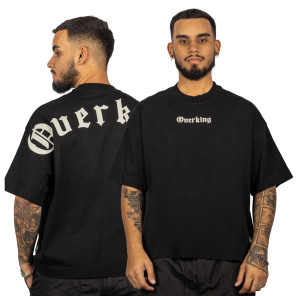 Camiseta Overking Boxy Gothic Preto
