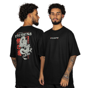 Camiseta Overking Oversized Dragão Preto