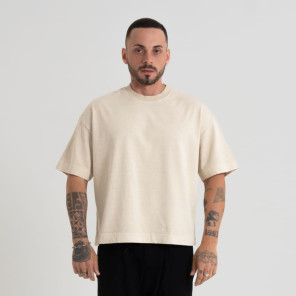 Camiseta Overking Heavy Oversized Boxy Bege