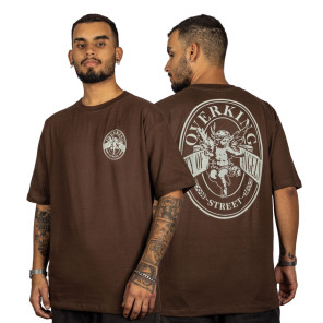 Camiseta Overking Oversized Classic Marrom 