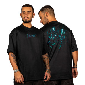 Camiseta Overking Oversized Masks Preto