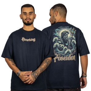 Camiseta Overking Oversized Poseidon Azul