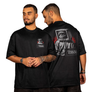 Camiseta Overking Oversized Programed Preto