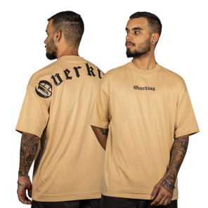 Camiseta Overking Oversized Suedine Gothic Bege