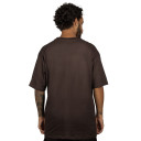 Camiseta Overking Oversized Lettering Marrom 