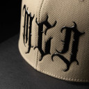 Boné MCD Aba Reta Fitão Strapback Especial Flexfit Bege