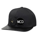 Boné MCD Aba Reta Fitão Strapback Especial Flexfit Velcro Preto