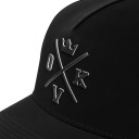 Boné Overking Aba Curva Snapback Hard Logo 3D Limited Preto