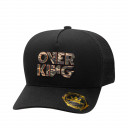 Boné Overking Aba Curva Trucker 3D Preto Camuflado