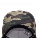 Boné Overking Aba Curva Trucker Camo Brand Preto / Branco 