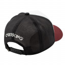 Boné Overking Aba Curva Trucker Engine Branco / Vinho / Preto