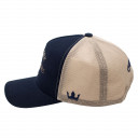 Boné Overking Aba Curva Trucker New York City Azul Bege 