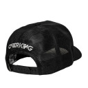 Boné Overking Aba Curva Trucker Patch Preto Branco