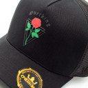 Boné Overking Aba Curva Trucker Rose Preto