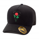 Boné Overking Aba Curva Trucker Rose Preto