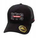 Boné Overking Aba Curva Trucker NYC Brooklyn Preto