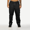 Calça Overking Cargo Sarja Preto Prespontado