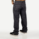 Calça Overking Jeans Baggy Preto Estonado