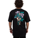 Camiseta Blunt Básica Flowers Preto