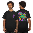 Camiseta Chronic Cogumelos Preto
