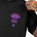 Camiseta Chronic Cogumelos Preto