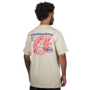 Camiseta Chronic Globo Em Chamas Bege
