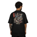 Camiseta Overking Oversized Samurai Preto 