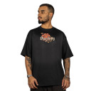Camiseta Overking Oversized Suedine Hannya Preto