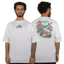 Camiseta Overking Oversized Racing Off White