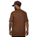 Camiseta Plano C Bordado Logo Marrom