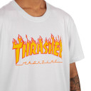 Camiseta Thrasher Flame Logo Branco