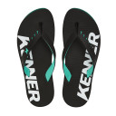 Chinelo Kenner Red DNN-03 Preto / Verde Esmeralda