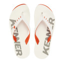 Chinelo Kenner Red Dnn-09 Branco / Laranja