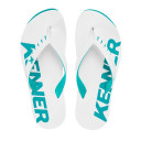 Chinelo Kenner Red Dnn-23 Branco Verde Esmeralda