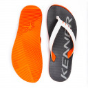 Chinelo Sandália Kenner Red Preto / Laranja