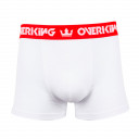 Cueca Overking Boxer Branco / Vermelho