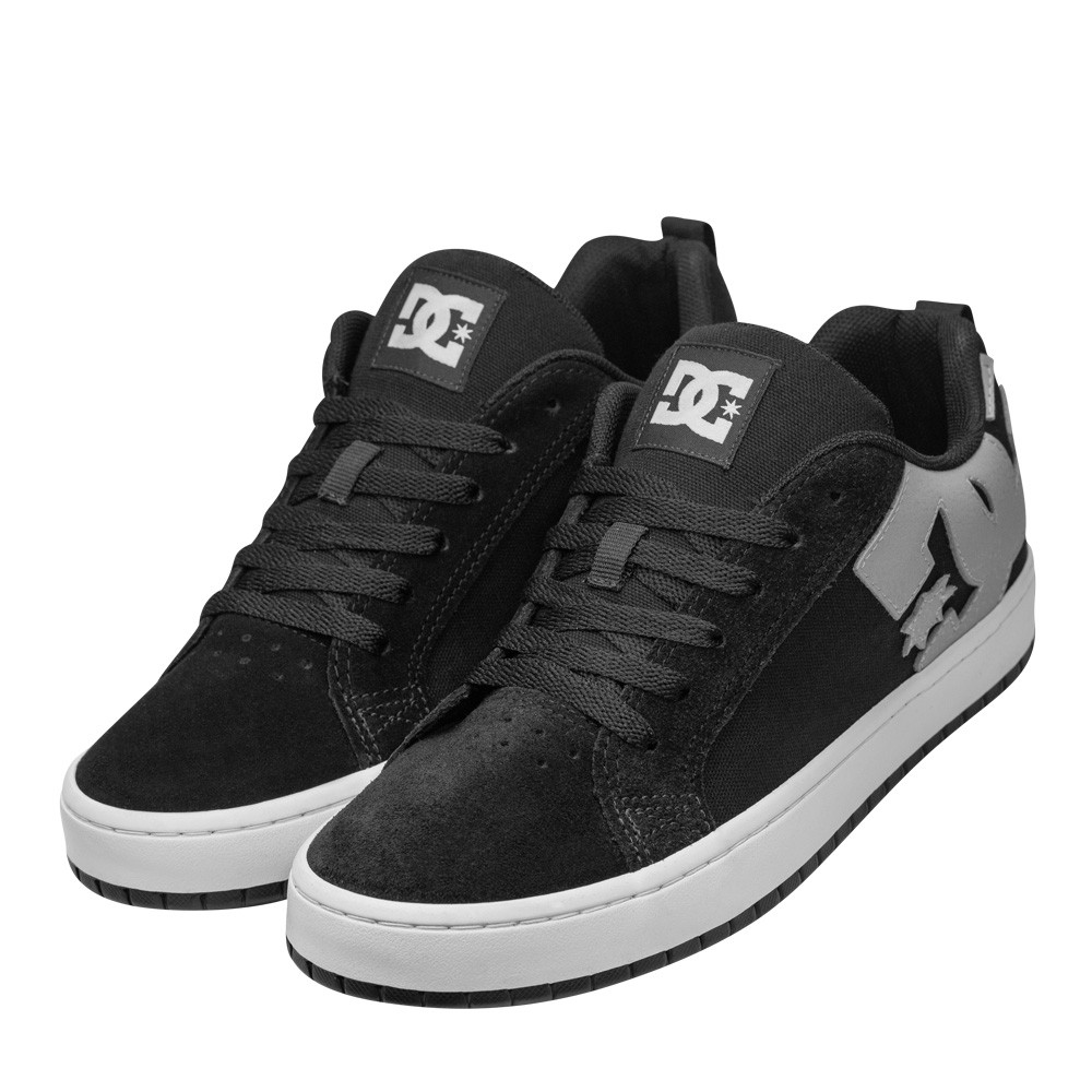 Tênis DC Shoes Court Graffik TX Preto / Branco Emporium Brazil